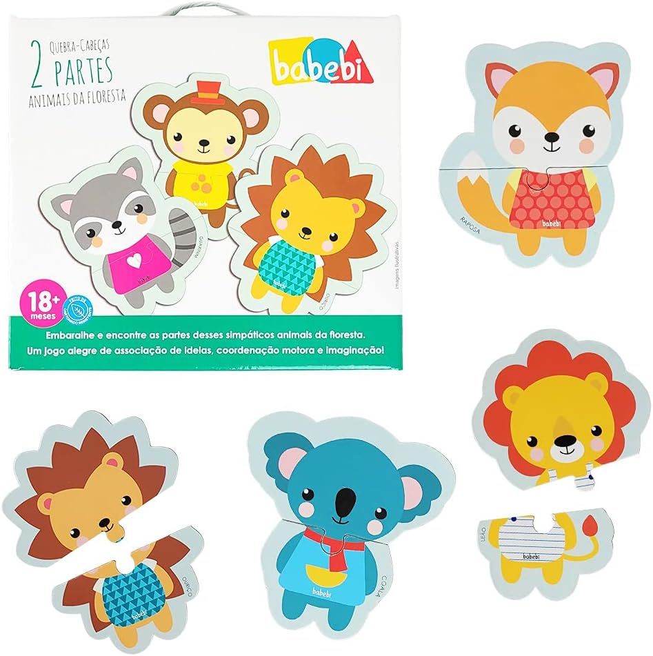 Quebra-cabeça: animais da floresta