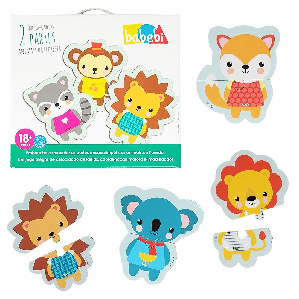 Quebra-cabeça: animais da floresta 